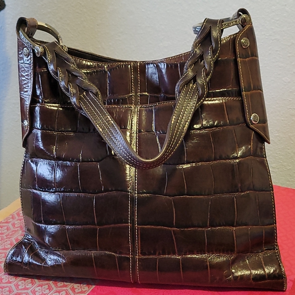 BRIGHTON Croc Shoulder bag
